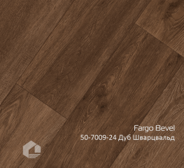 Кварцевый ламинат SPC Fargo Бевел / Bevel 50-7009-24 Дуб Шварцвальд